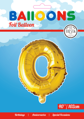 Letter Ballon O Goud 102 cm