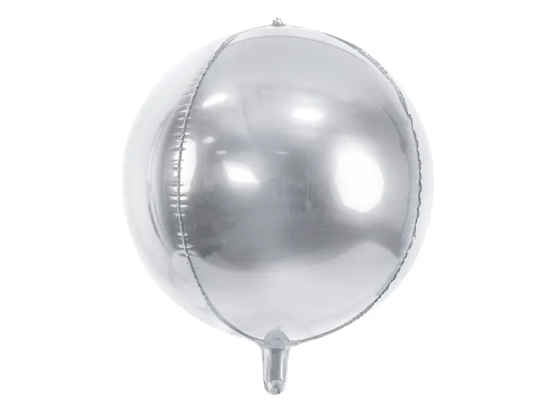 Ronde Helium Ballon Zilver 40 cm