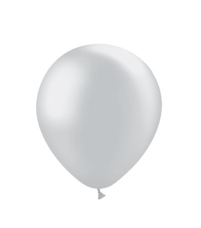 Zilveren Ballonnen Metallic 10 Stuks 30 cm