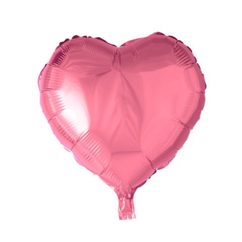 Helium Ballon Hart - Roze - 46 cm