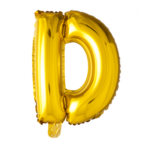 Letter Ballon D - Goud - 41 cm