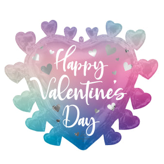 Happy Valentines Day Helium Ballon - Gevuld Met Helium - 68 cm