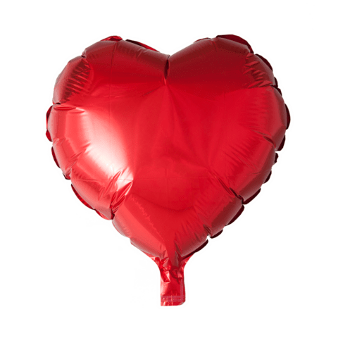 Helium Ballon Hart - Rood - 46 cm