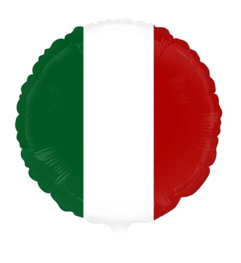 Italiaanse Vlag Helium Ballon - 45 cm