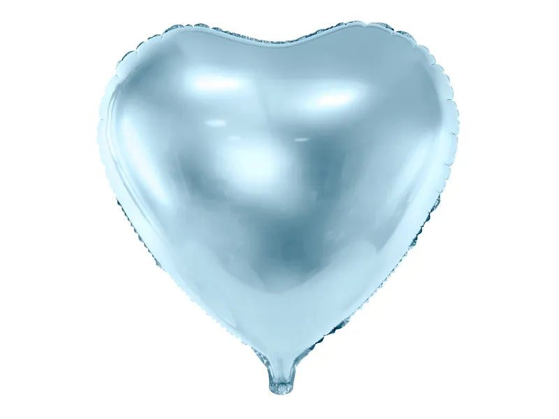 Hart Ballon Blauw 45 cm