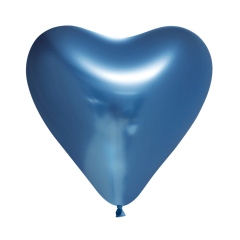 Blauwe Hartjes Ballonnen - 6 stuks - 30 cm