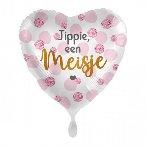 Jippie Een Meisje Helium Ballon - 43 cm