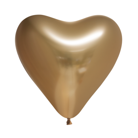 Gouden Hartjes Ballonnen - 6 stuks - 30 cm