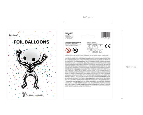 Skelet Helium Ballon 100 cm