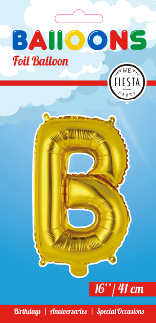 Letter Ballon B - Goud - 41 cm
