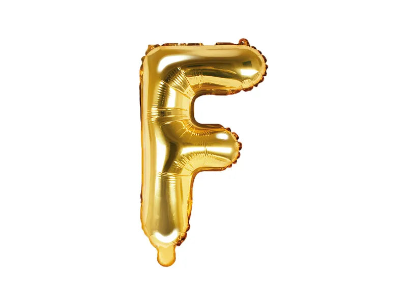 Letter Ballon F Goud - 35 cm