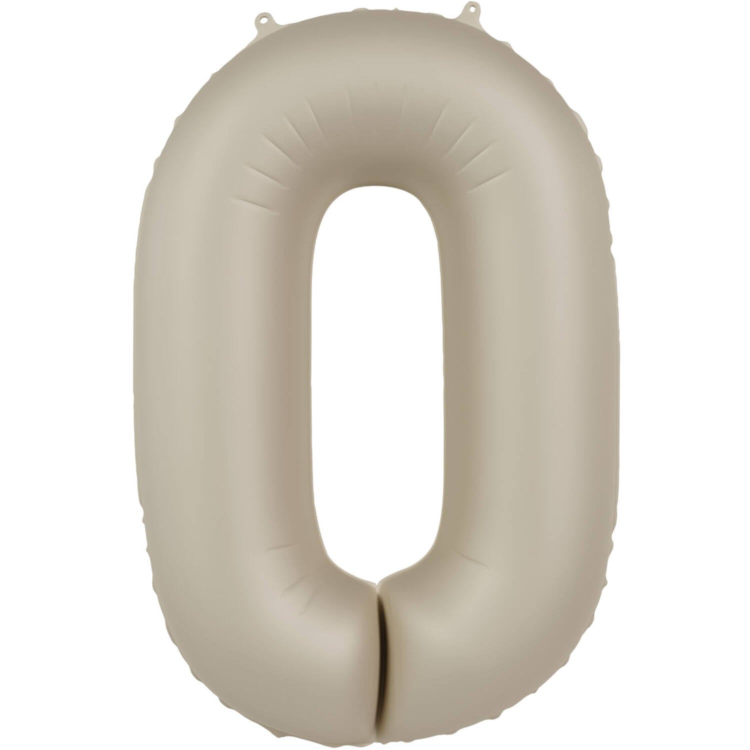 Cijfer Ballon 0 - Creamy Latte - Matt - 86 cm