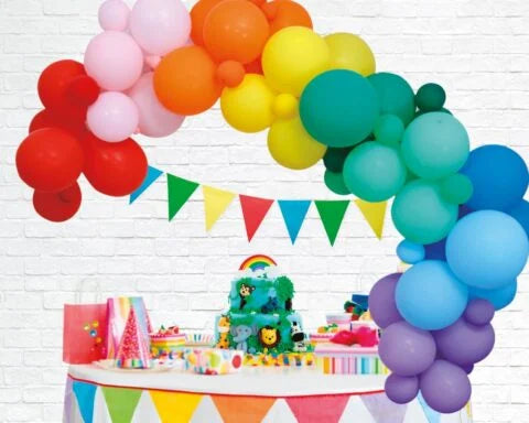 Ballonnenboog Zelf Maken - Regenboog - 4 m