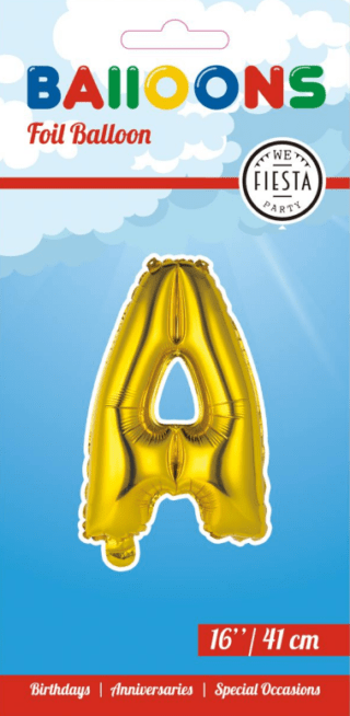 Letter Ballon A - Goud - 41 cm