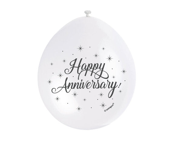 Happy Anniversary Ballonnen 10 Stuks 28 cm