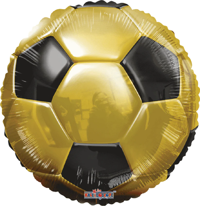 Gouden Voetbal Helium Ballon - 45 cm