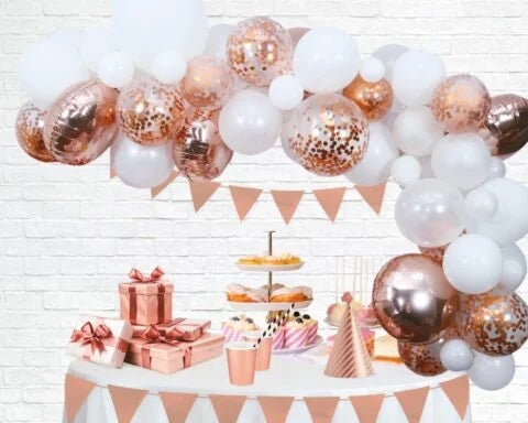 Ballonnenboog Zelf Maken - Rose Goud - 4 m