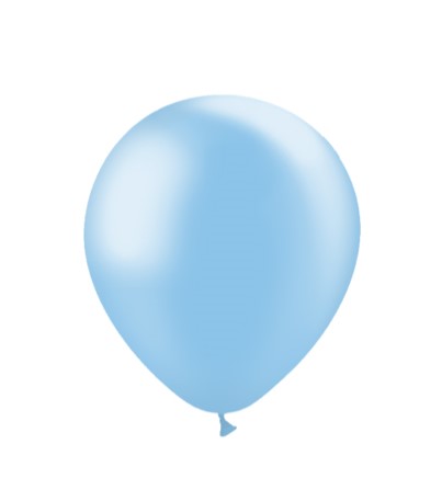 Licht Blauwe Ballonnen Metallic 10 Stuks 30 cm
