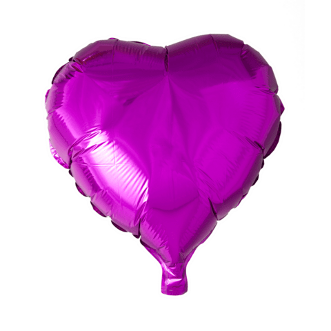 Helium Ballon Hart - Paars - 46 cm