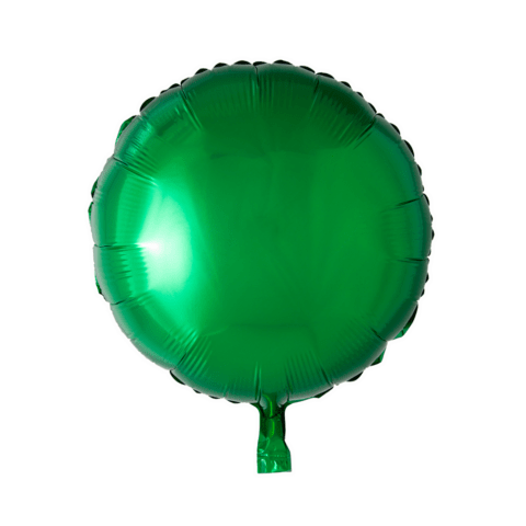 Helium Ballon Rond Groen - 46 cm