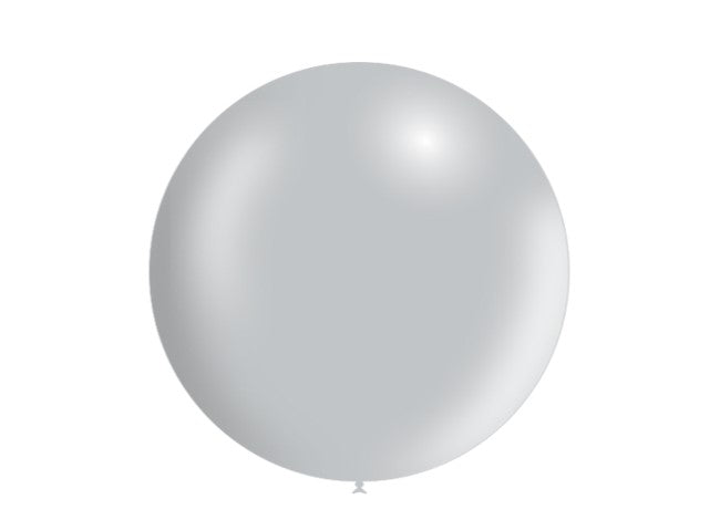 Zilveren Mega Ballon Metallic 60 cm