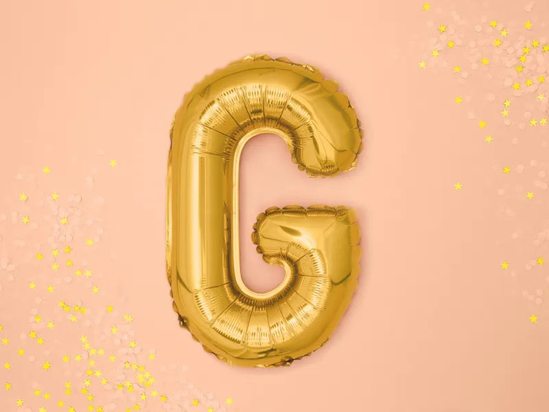 Letter Ballon G Goud - 35 cm