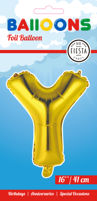 Letter Ballon Y - Goud - 41 cm