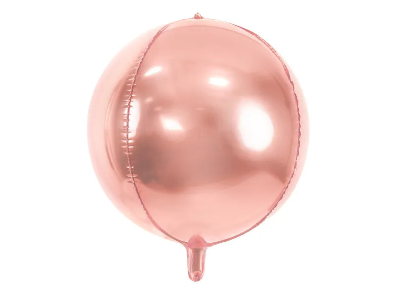 Ronde Helium Ballon Rose Goud - Gevuld Met Helium - 45 cm