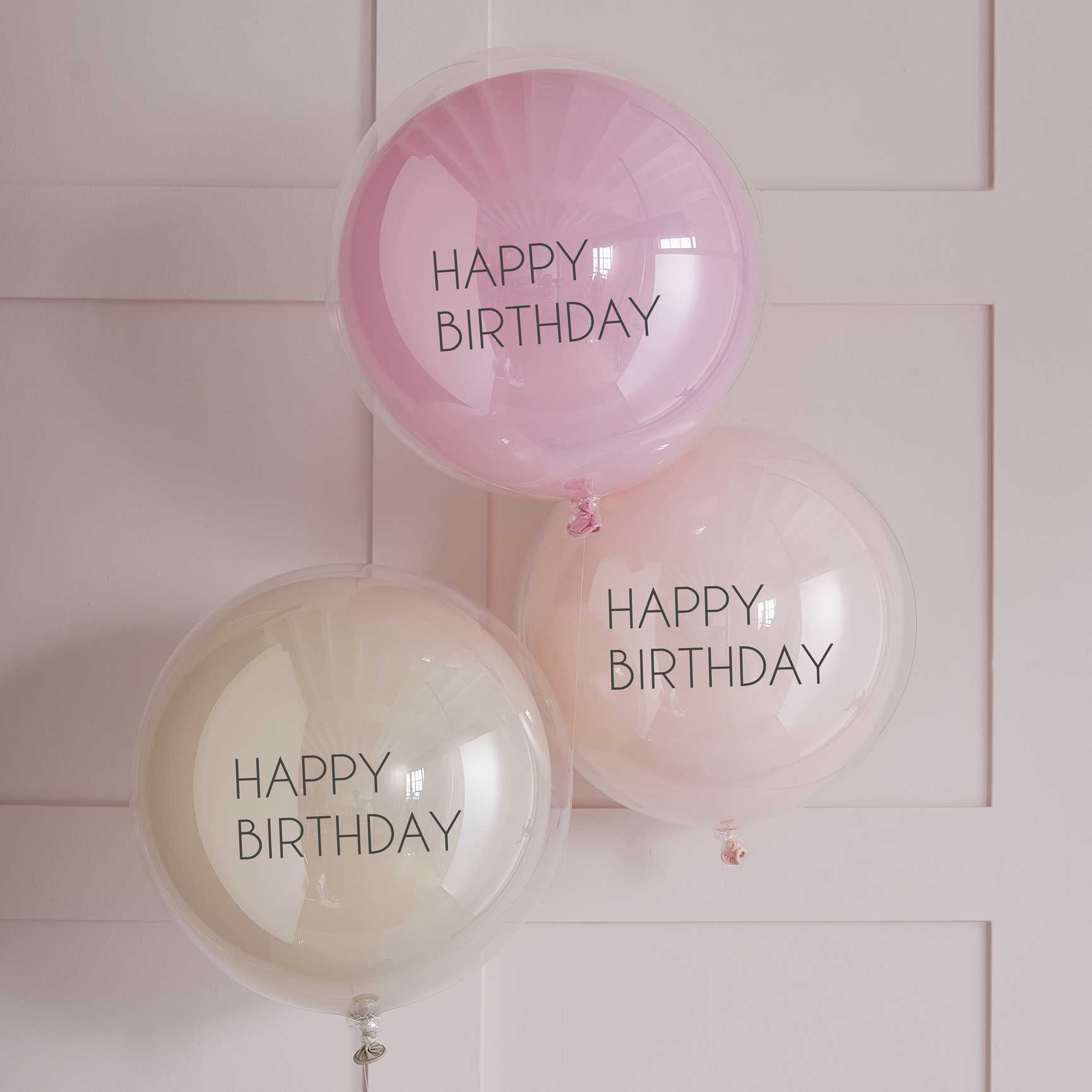 Dubbel Gelaagde Happy Birthday Ballonnen - 3 stuks - 45 cm