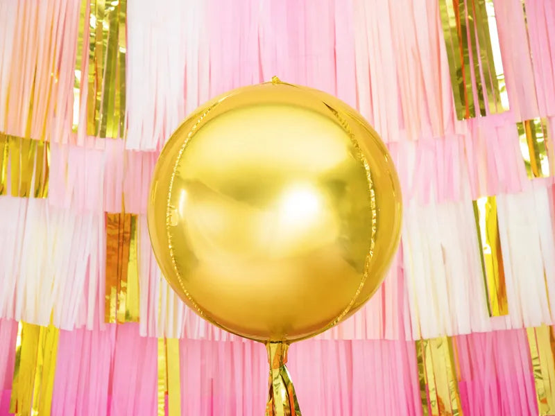 Ronde Helium Ballon Goud 40 cm