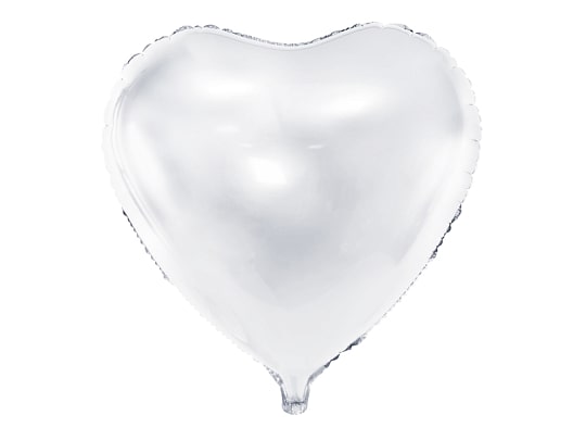 Hart Ballon Wit 45 cm