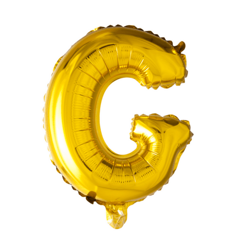 Letter Ballon G Goud 102 cm