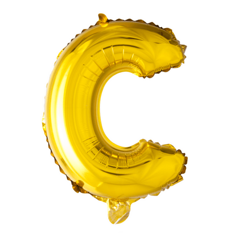 Letter Ballon C Goud 102 cm