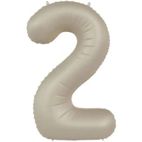 2 Jaar Cijfer Creamy Latte XL - Ballonnenshop.nl