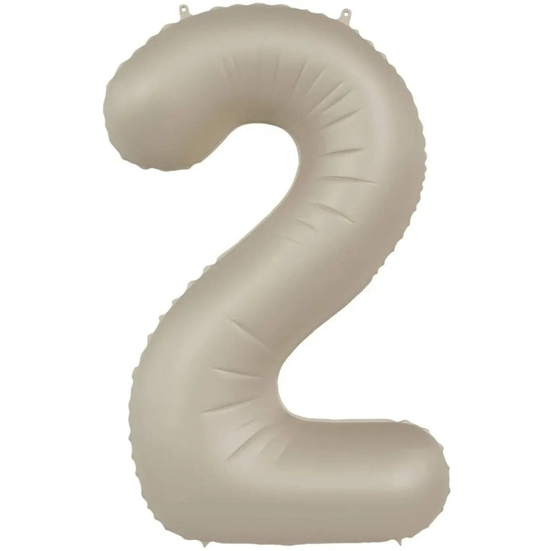 2 Jaar Cijfer Creamy Latte XL - Ballonnenshop.nl