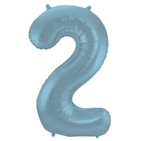 2 Jaar Cijfer Pastel Blauw XL - Ballonnenshop.nl