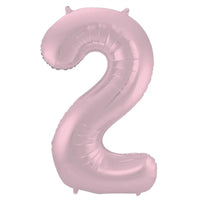 2 Jaar Cijfer Pastel Roze XL - Ballonnenshop.nl
