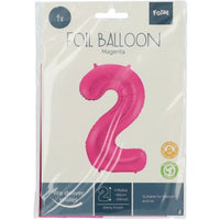 2 Jaar Cijfer Roze XL Ballon - Ballonnenshop.nl