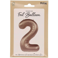 2 Jaar Cijfer Starlight Goud XL - Ballonnenshop.nl