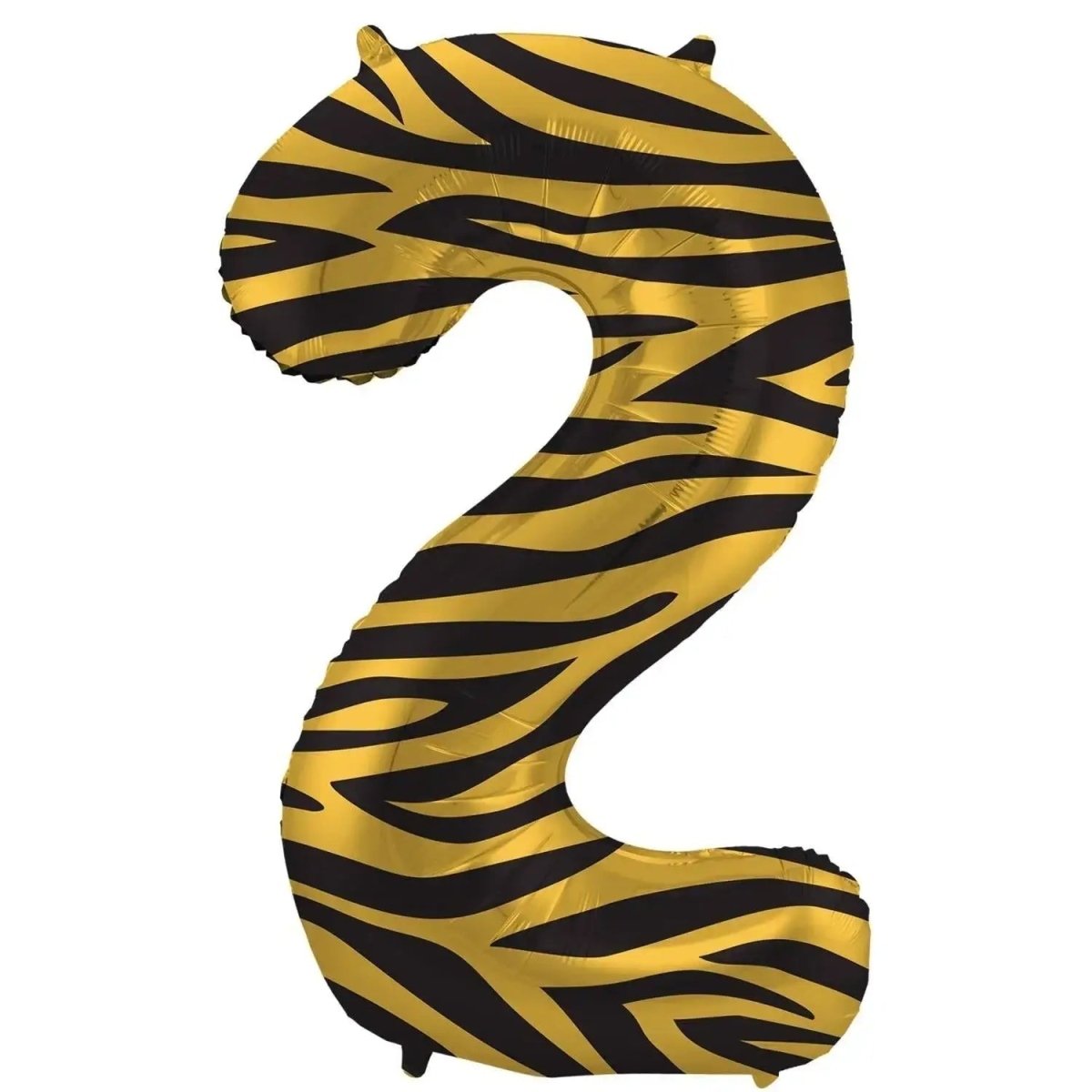 2 Jaar Cijfer Tijgerprint XL - Ballonnenshop.nl