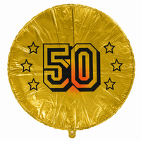 50 Jaar Folie Ballon- Goud - 45 cm - Ballonnenshop.nl
