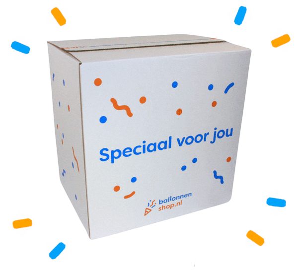 Happy Birthday To You Trosje Wit/Goud - Gevuld Met Helium - 46 cm