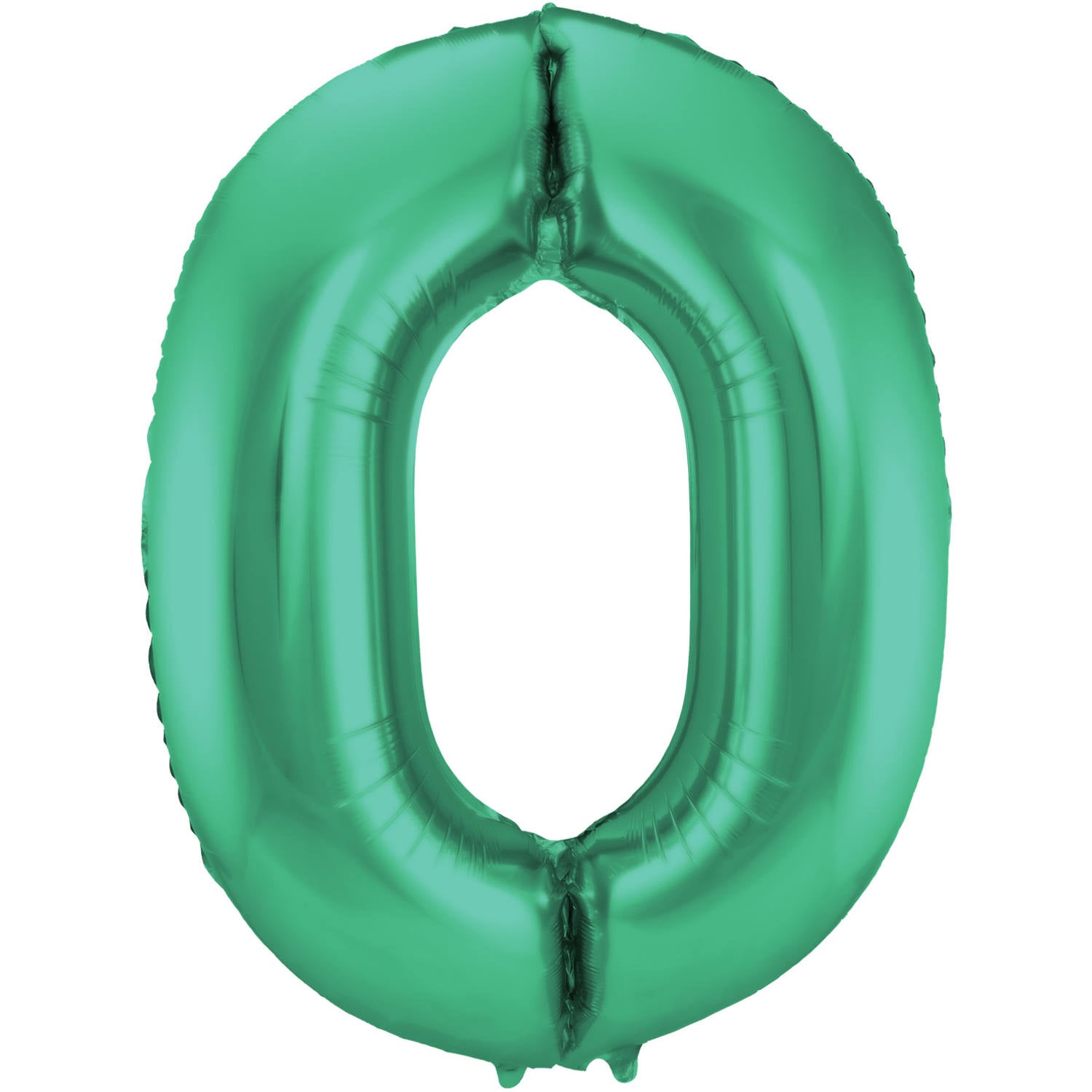 Cijfer Ballon 0 - Licht Groen - 86 cm