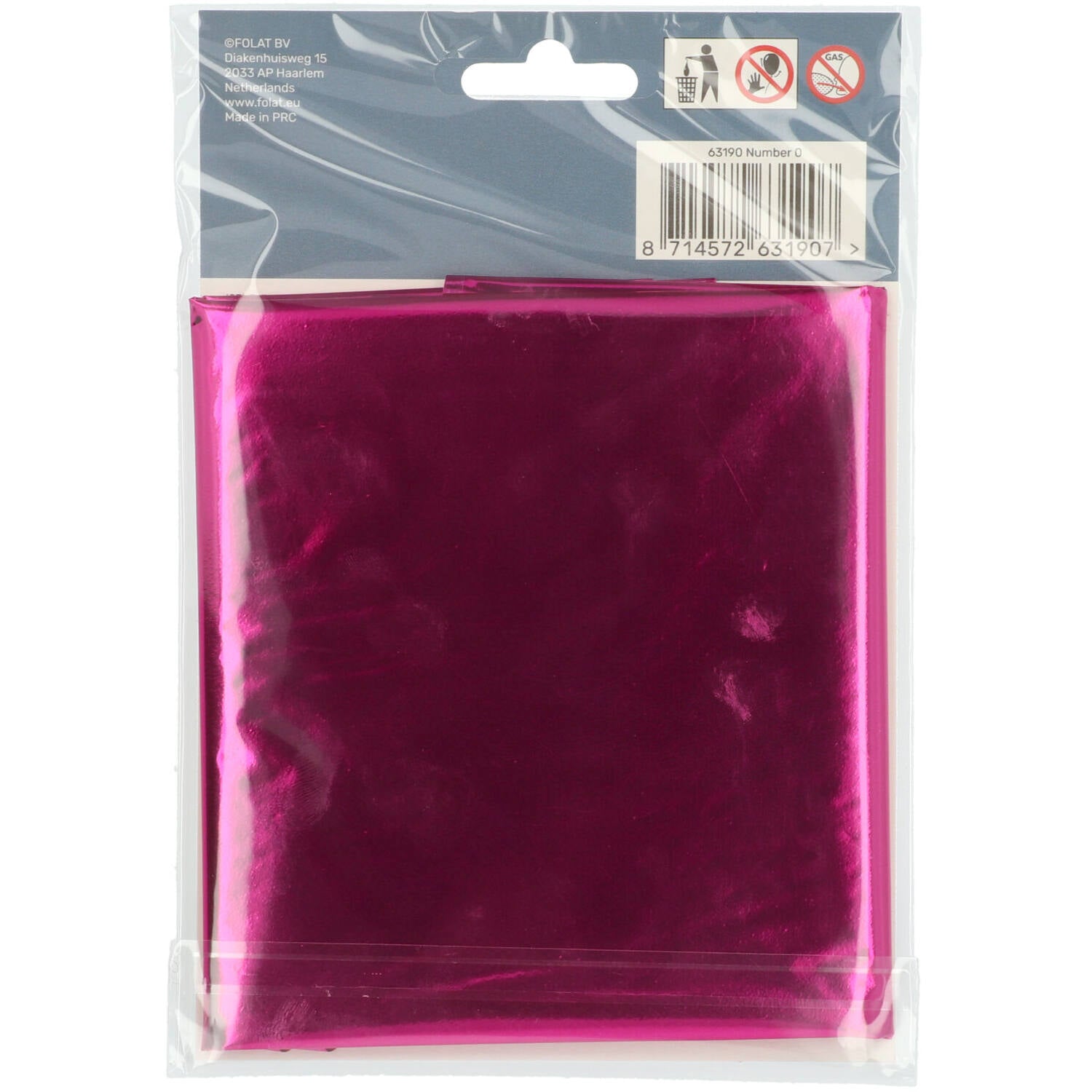 Cijfer Ballon 0 - Roze - 86 cm