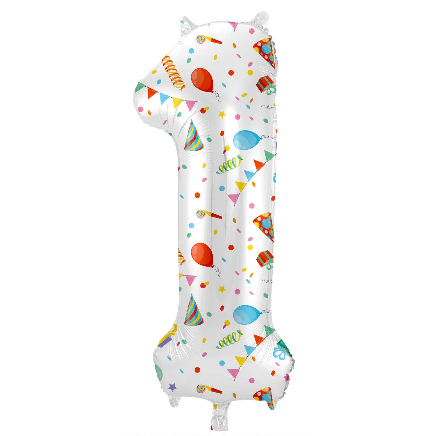 Cijfer Ballon 1 - Joyful Party - 86 cm