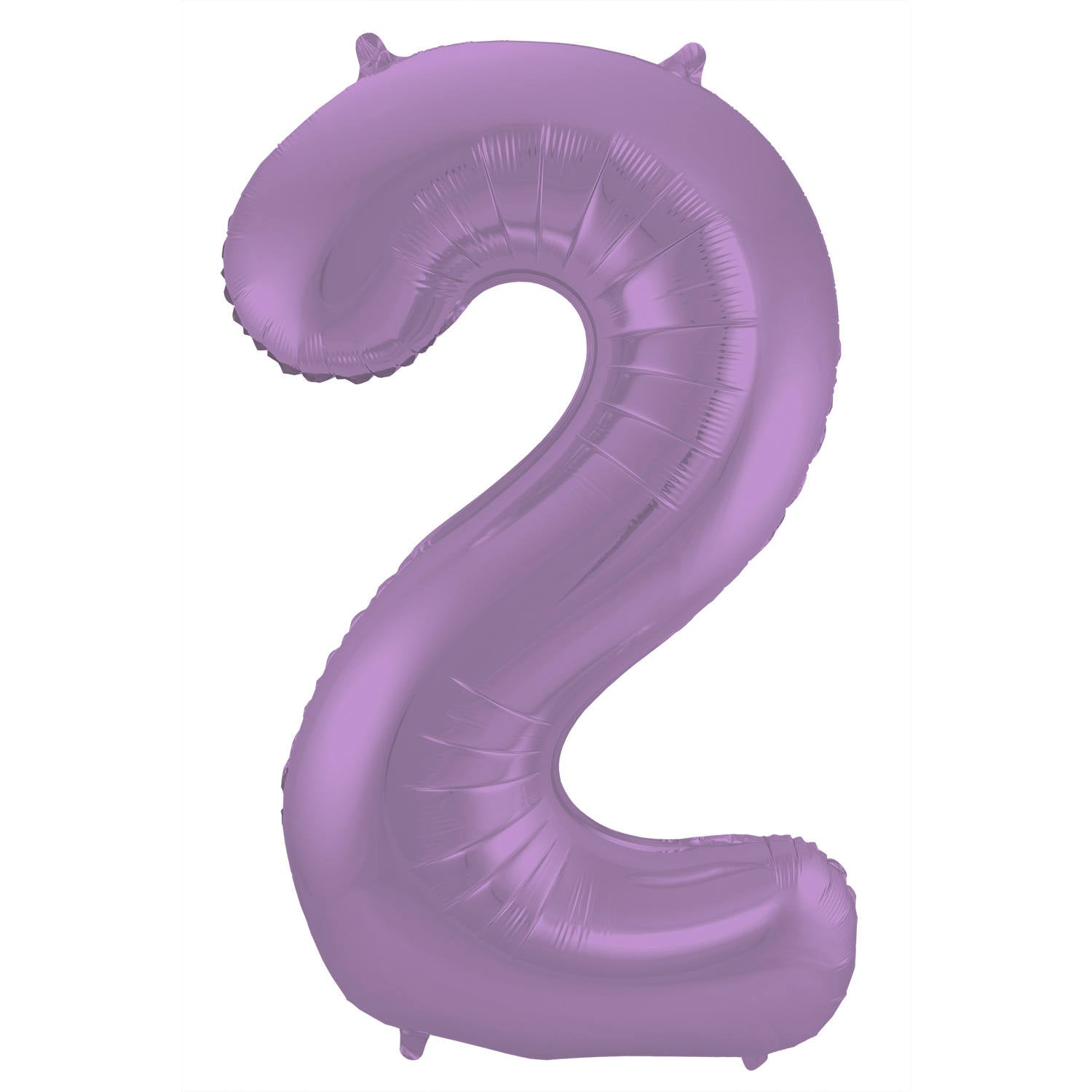 Cijfer Ballon 2 - Paars - 86 cm