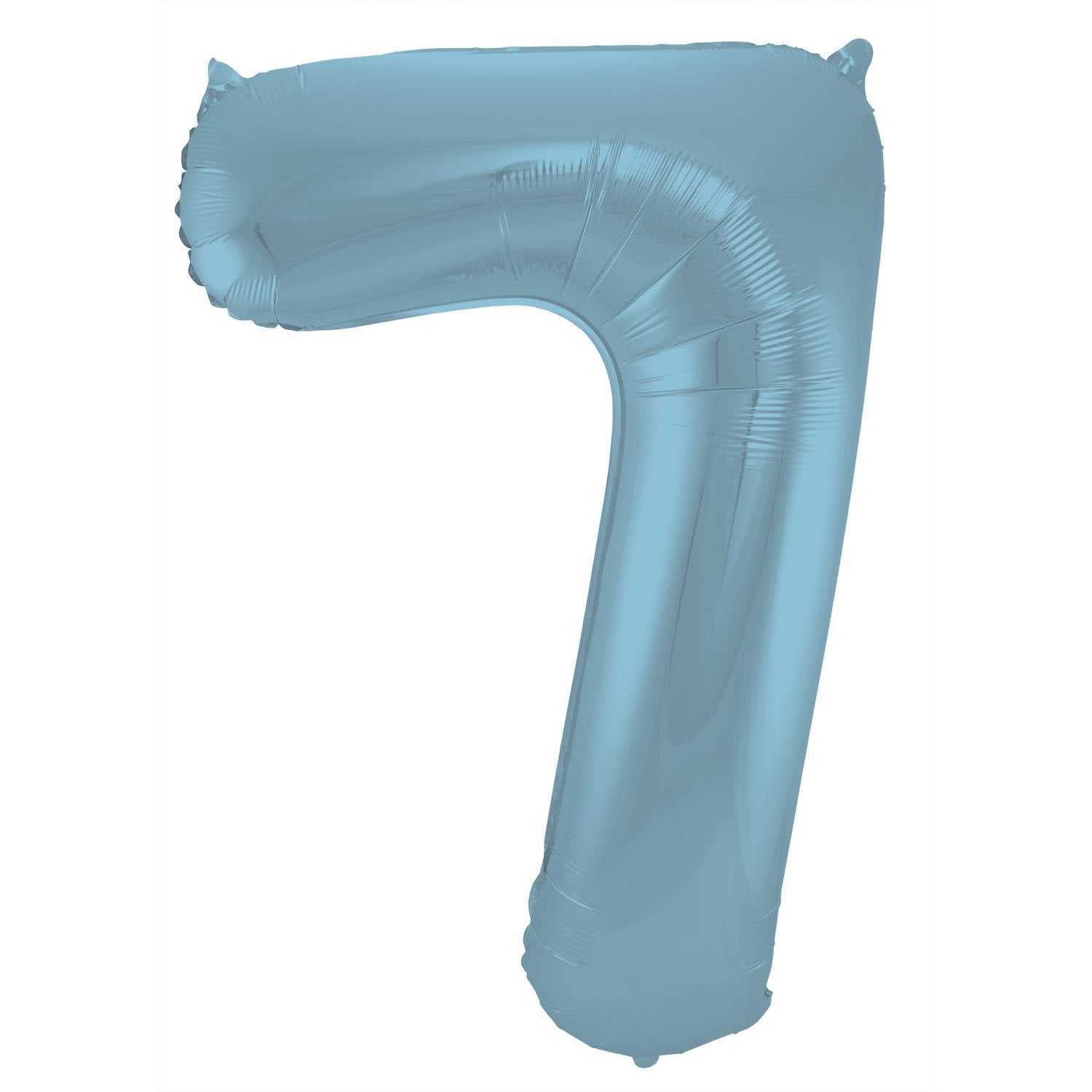 Cijfer Ballon 7 - Pastel Blauw - 86 cm