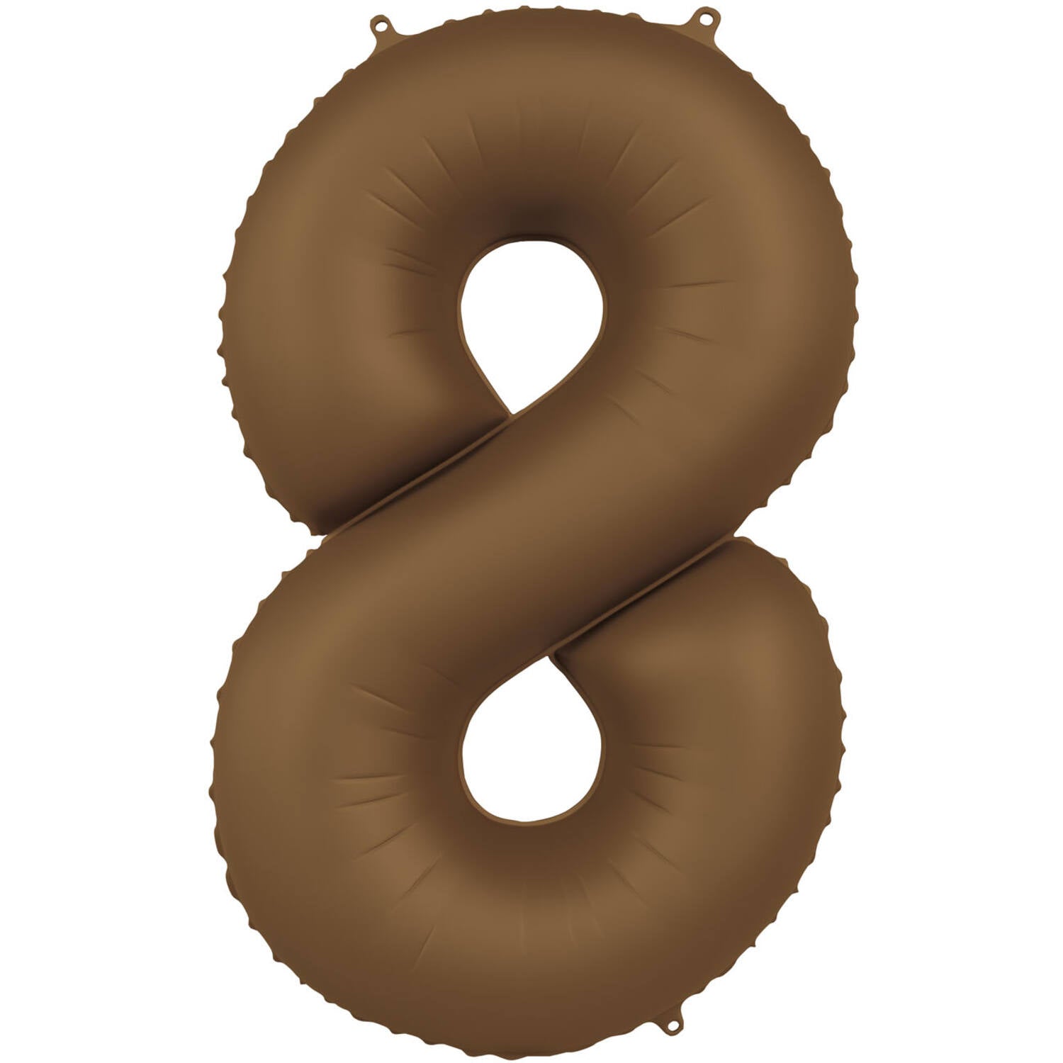 Cijfer Ballon 8 - Bruin - 86 cm