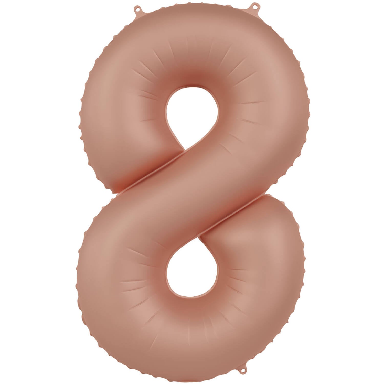 Cijfer Ballon 8 - Vintage Rose - 86 cm