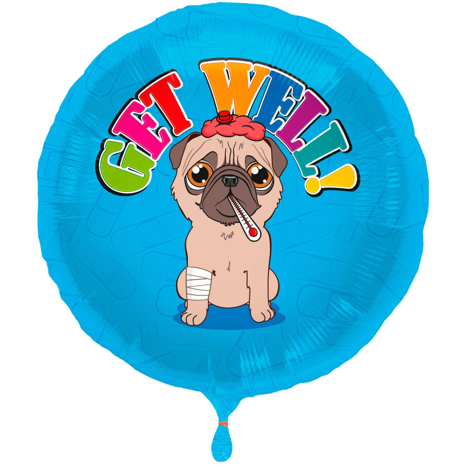 Get Well Hond Helium Ballon - Gevuld Met Helium - 45 cm